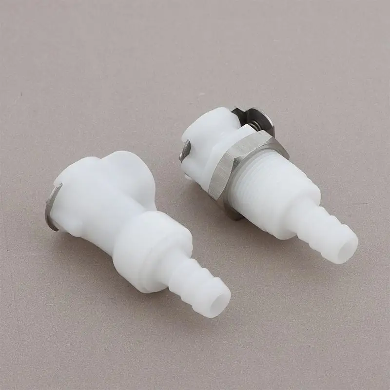 Schnellkupplung mit Absperrventil 1/4" 5/16" 3/8" Schlauchanschluss für Hydroponisches Anbausystem – Detail 8