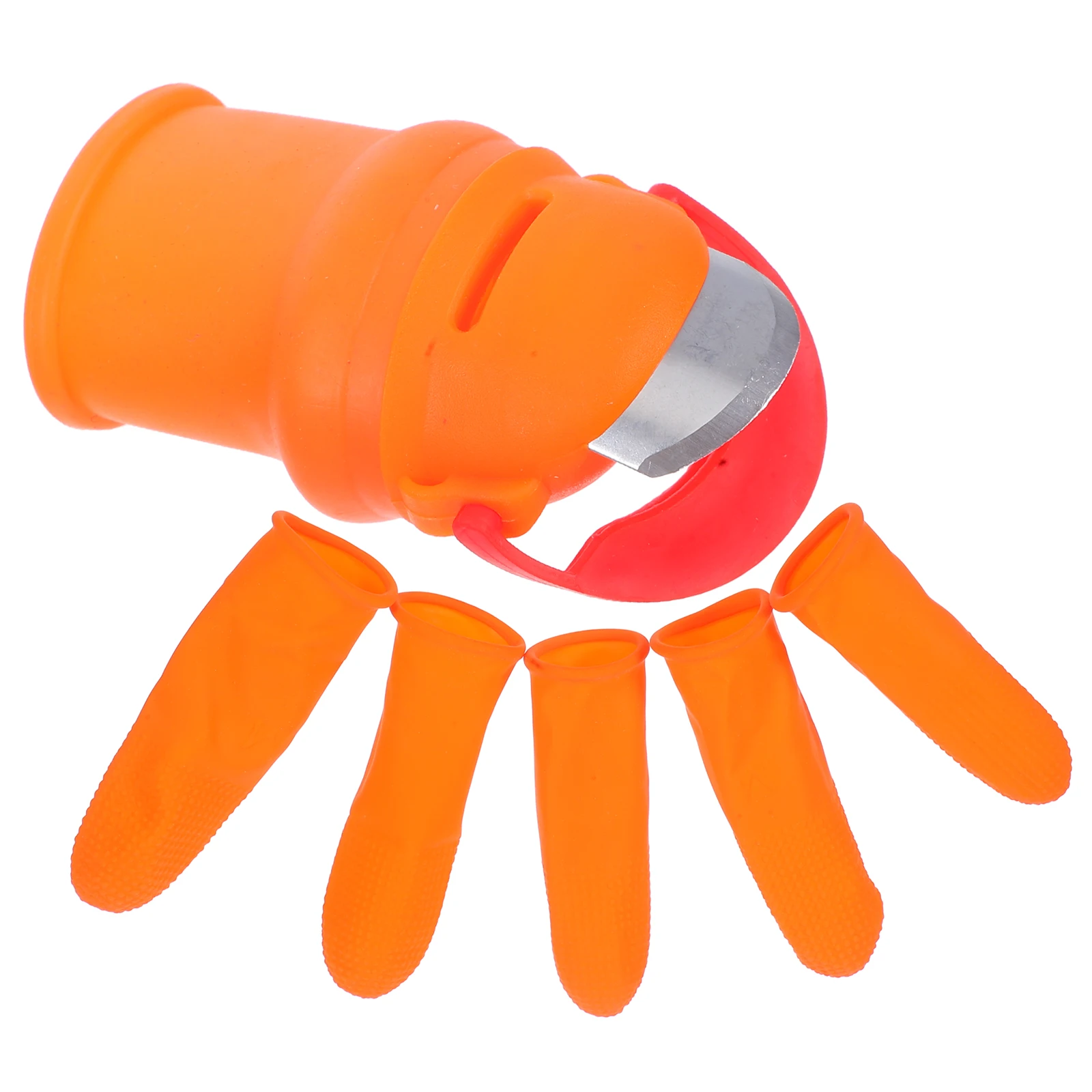 

Gardening Thumb Tool Stainless Steel Blade Soft Silicone Separator Nail Protector Set Vegetable Garden Tools Efficient
