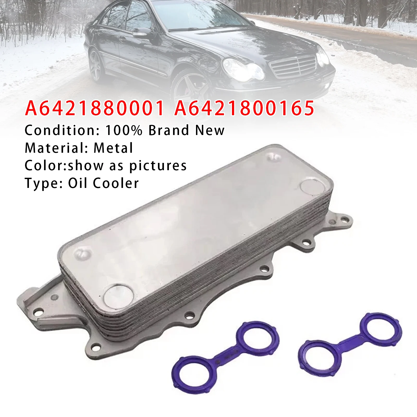 

Artudatech Oil Cooler A6421880001 For Mercedes E Class W211 E280 E320 CDI 2005 2006 2007 2008 Car Accessories