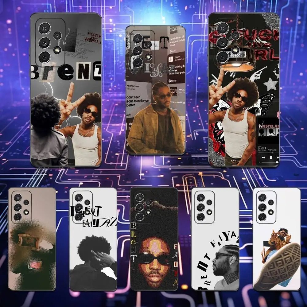 

Hot B-Brent F-Faiyaz Singer Phone Case For Samsung S25,S24,S23,S22,S21,S20,S10,Ultra,Plus,Lite,FE,Soft Silicone Black Cover