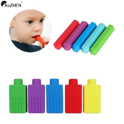 1Pcs Chewable Pencil Topper Bite Silicone Teether Pencil Cap Sensory Toy For Kids Children Autism ADHD Chewlery Molar Stick