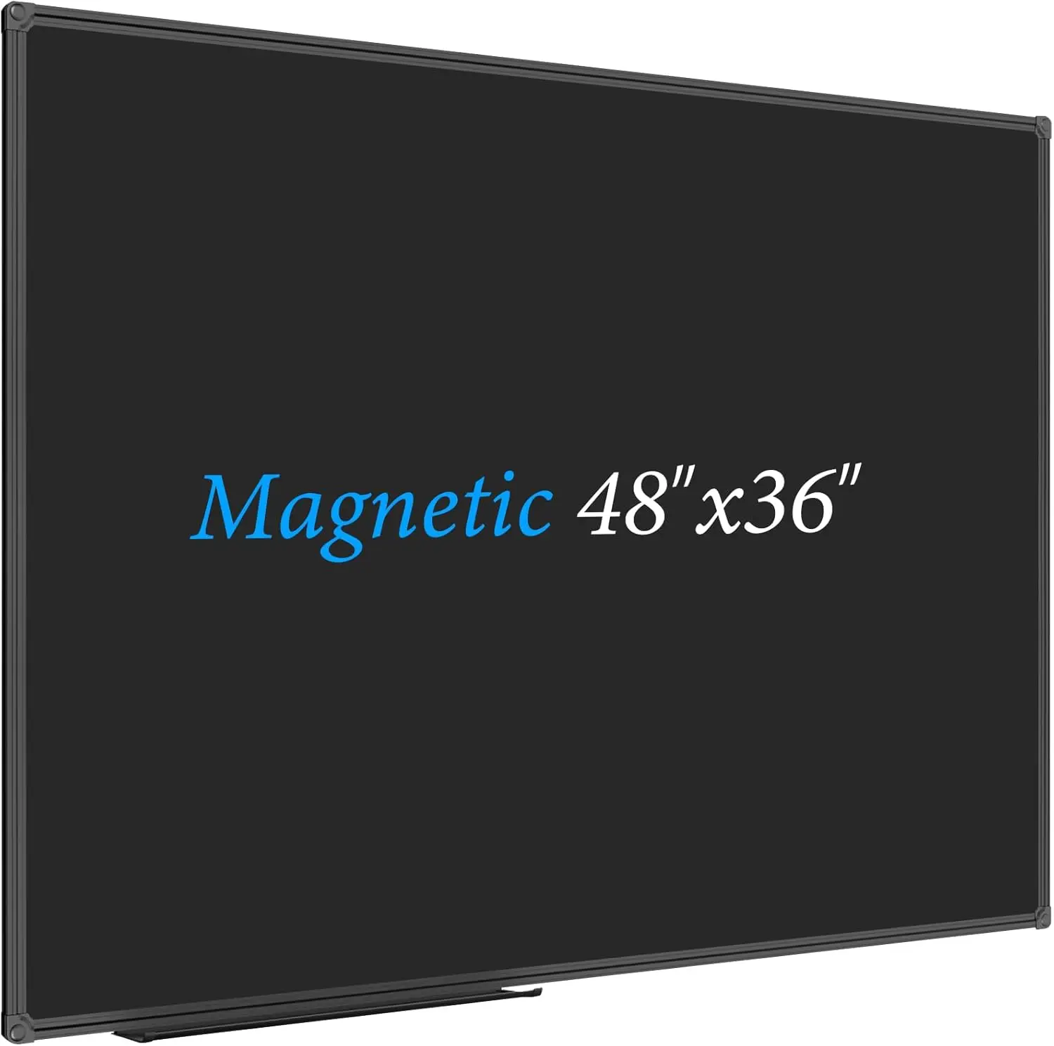 

48x36 Inch Magnetic Chalkboard with Aluminum Frame and Marker Tray for Office Home School