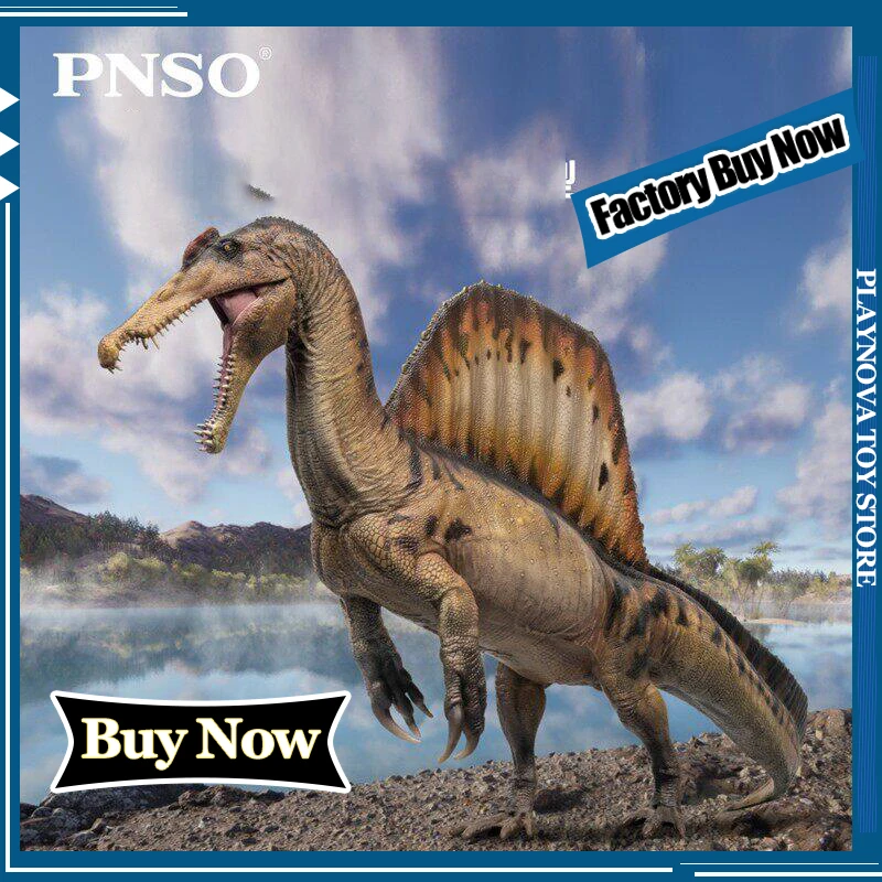 

Модель динозавра PNSO Spinosaurus Eman с черепом спинозавра, масштаб 1:35, научно-художественная модель, ручная работа, настольное украшение, коллекционная игрушка