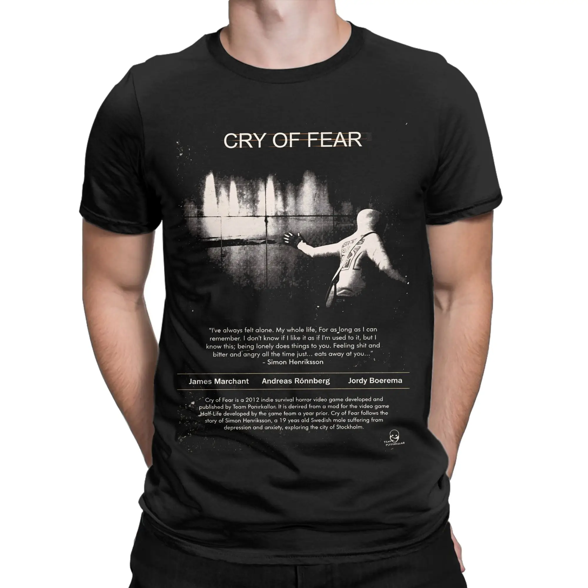 Cry Of Fear Game Lover Men's T Shirt  Novelty Tees Short Sleeve O Neck T-Shirt Pure Cotton 4XL 5XL 6XL Tops