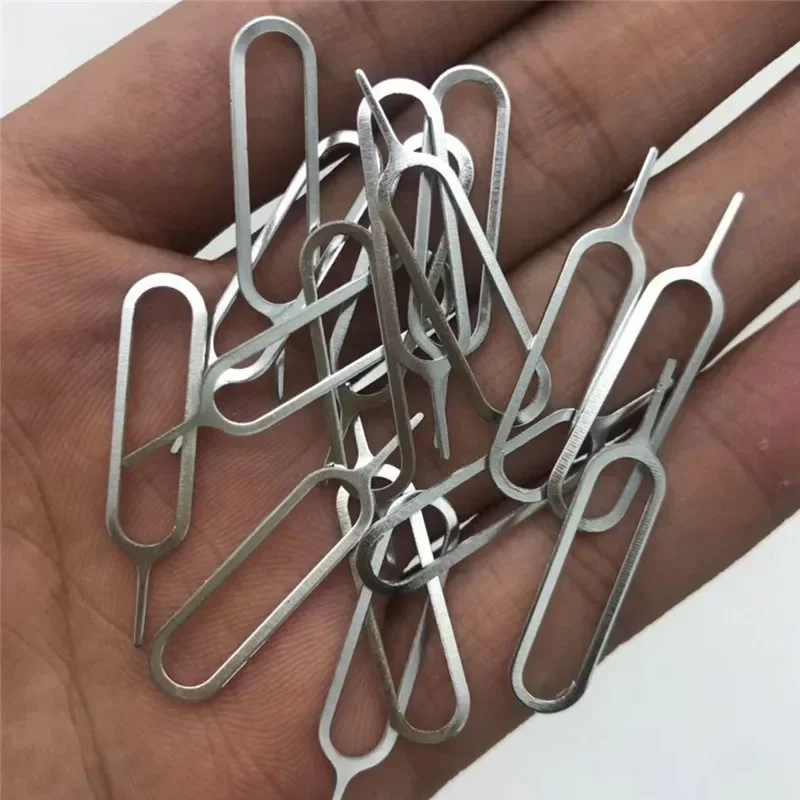 1000 Pack Universal SIM Card Eject Pin, Metal SIM Tray Remover Tool For All Smartphones iPhone Samsung Huawei Xiaomi
