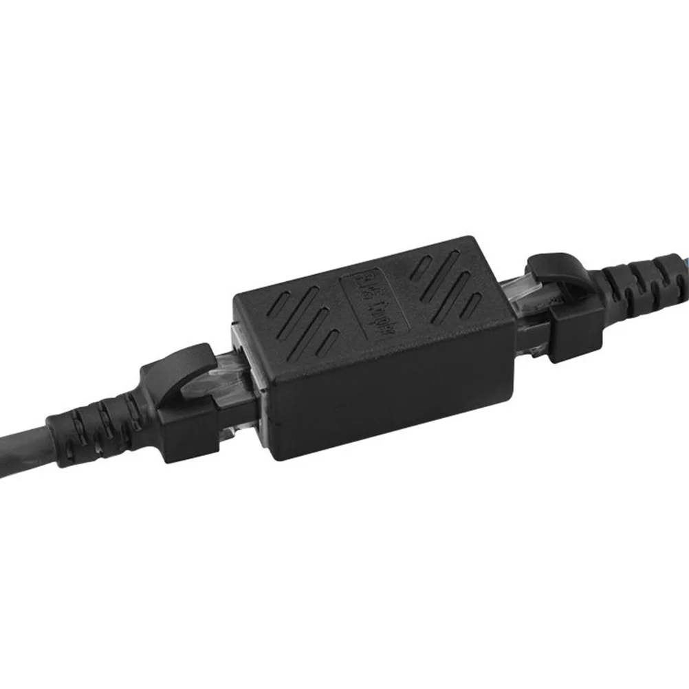 2 pçs conector de rede acoplador de plástico adaptador ethernet lan cabo extensão conector acoplador de reparo
