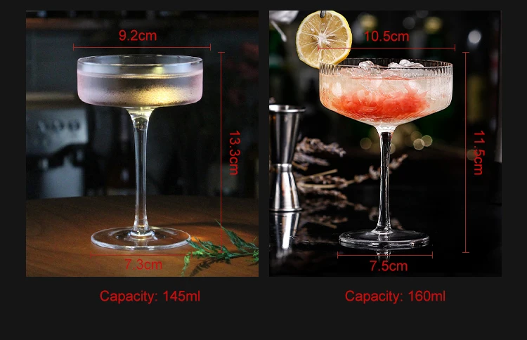 Minimalism glass party glass club glass Martini drinking cups for wedding pub drink storage tumbler flat wine cocktails glasses