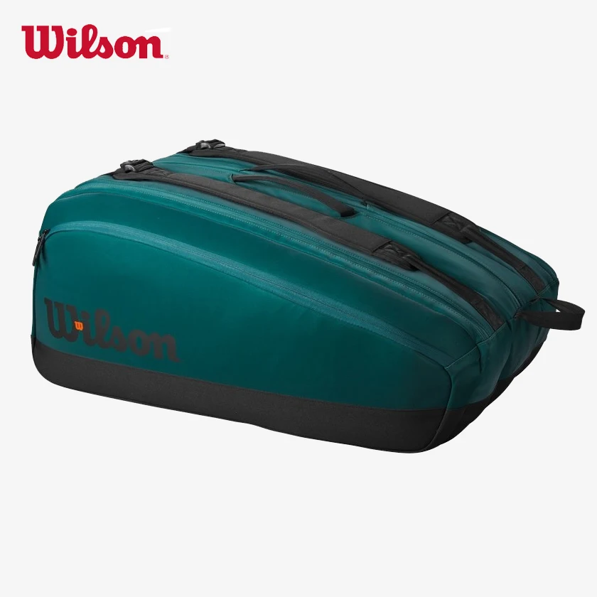 

Wilson 2024 Blade Super Tour v9 9 Pack Tennis Bag Large Racquet Backpack Tennis Racket Bag Emerald Green With Thermoguard Lining