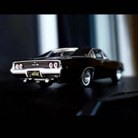 Greenlight 1:64 1968 Dodge Charger RT Alloy die-casting car models, metal children's birthday gifts high-end accessories