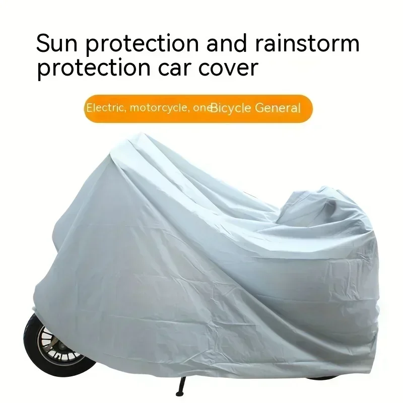 Full Coverage Waterproof Motorcycle Cover Heavy Duty Oxford Material Uv Resistant for Bicycles Electric Bikes Outdoor Bike image 3