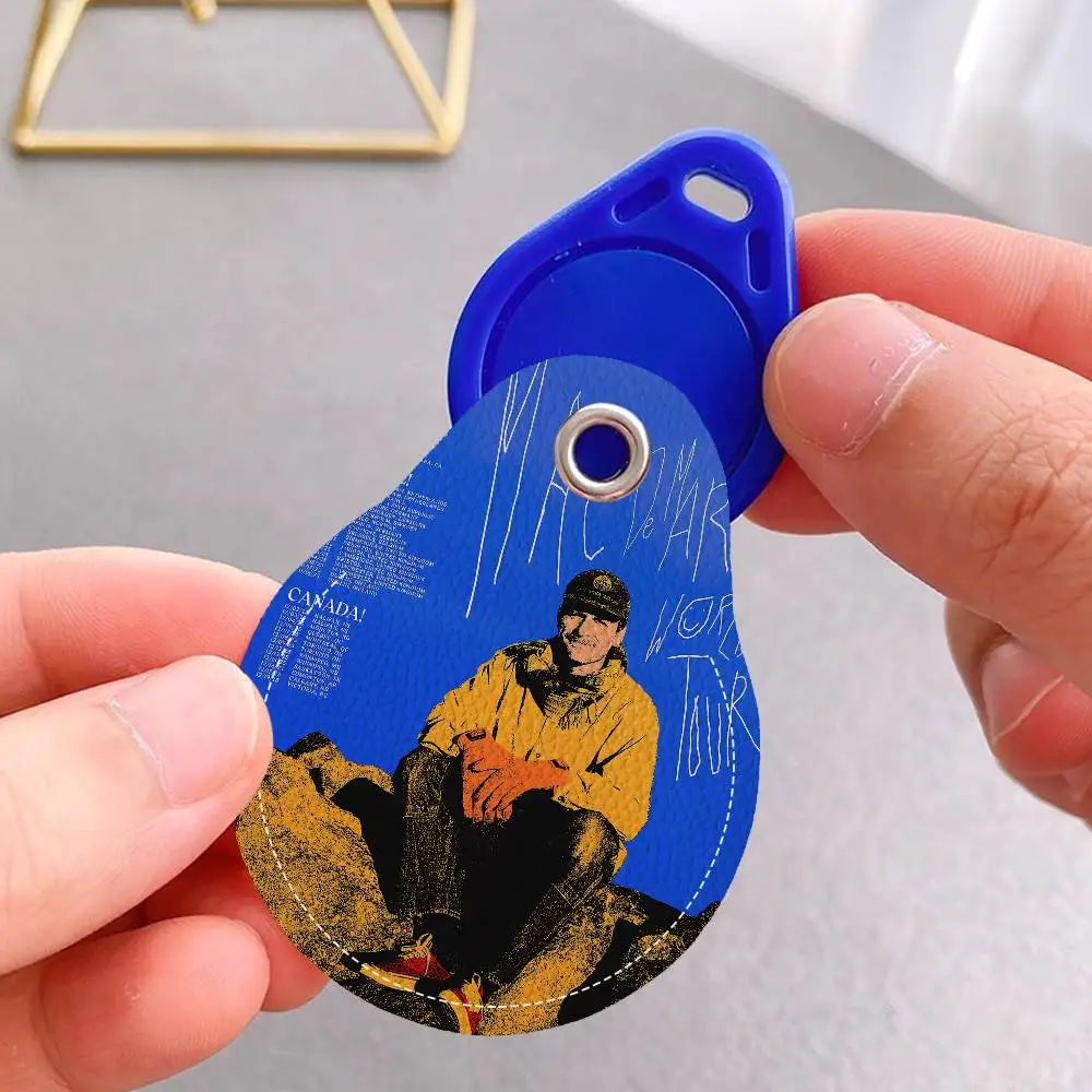 روك المغني M-Mac D-Demarco 1 قطعة بولي Leather الجلود المفاتيح واقية قفل الباب التحكم في الوصول العلامات حافظة للبطاقات مفتاح العلامة الدائري #3