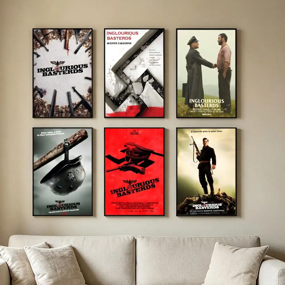 Inglourious B-Basterds Film Poster Print Art Pictures Home For Living Room And Bedroom Wall Decor Frameless Painting