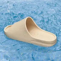 Summer Slippers Men Women Indoor Eva High Soft Bottom Sandals Open Toe Trend Slides Light Beach Shoes Slippers Home Size 36-47