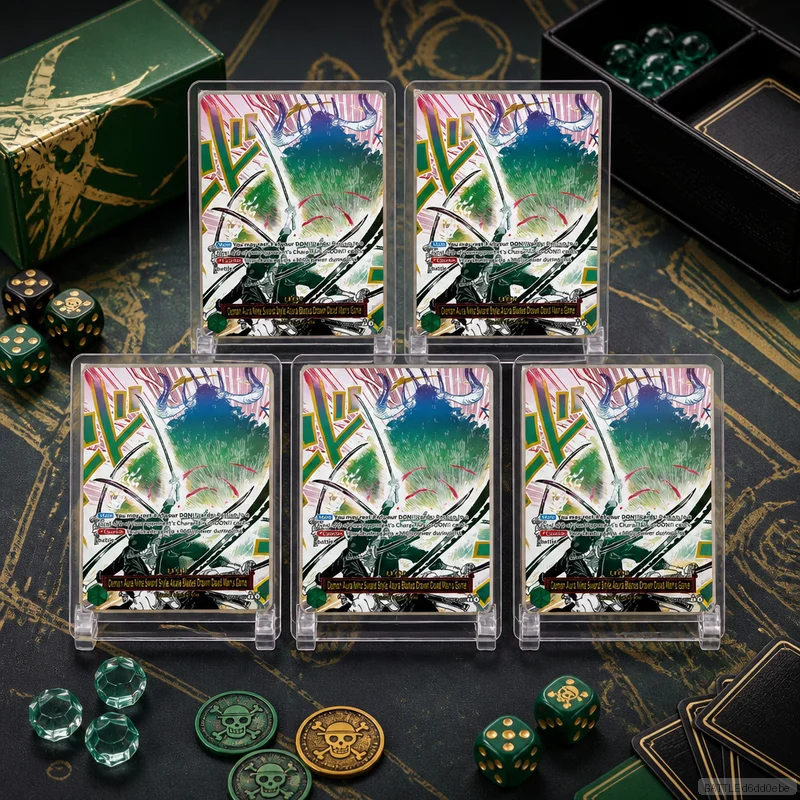 Demon Aura Nine Sword Style Asura Blades Drawn Dead Man's Game OP12-037 en DIY One Piece OPCG Collection Cards Self Made Single