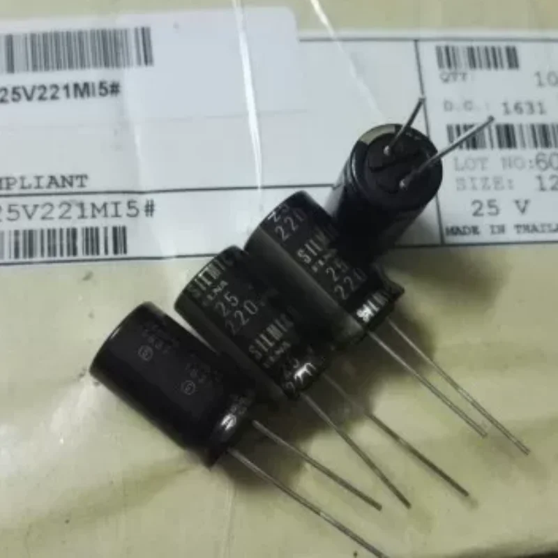 10PCS-100PCS  220UF 25V ELNA Ina Copper Electrolytic Capacitor 25V 220UF SILMIC II Brown God II