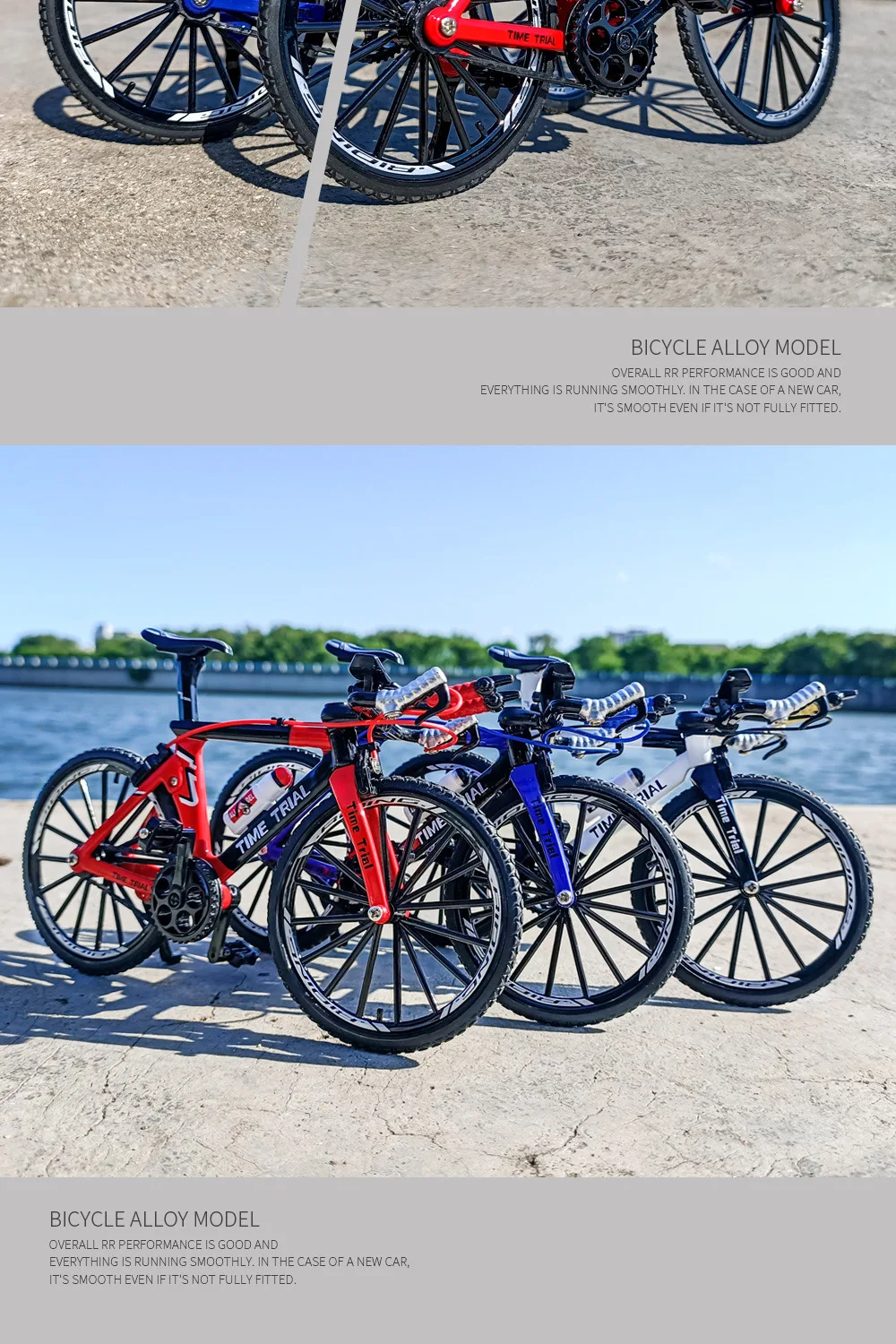 1:8 Modell-Legierungs-Fahrrad, Druckguss-Rennrad, Finger-Mountainbike-Modell, Metall-Taschenfahrrad, Simulations-Sammelspielzeug für Jungen – Detail 14