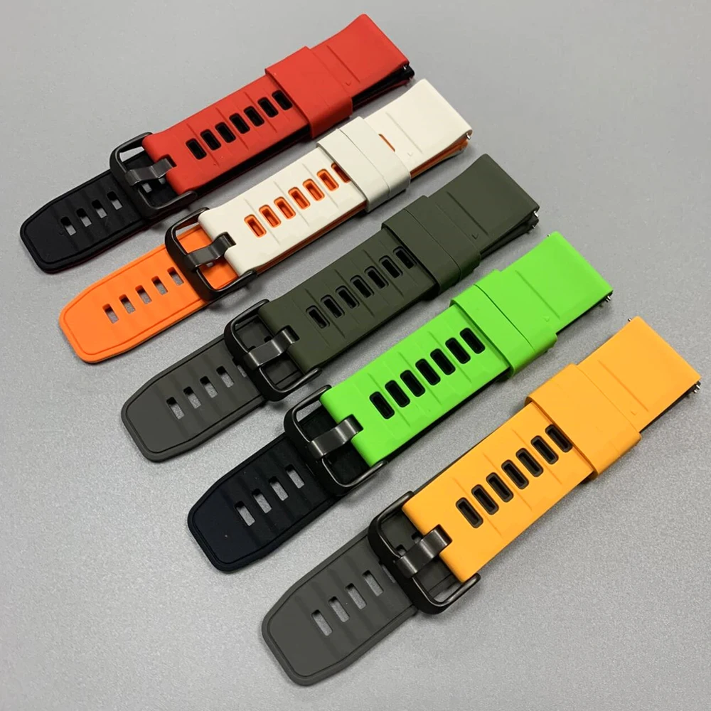 22mm Silicone Sports Strap For SUUNTO RUN OCEAN VERTICAL 9/5 PEAK Soft Bracelet For SUUNTO RACE 2/S 9 Peak DLC/PRO Replace Bands