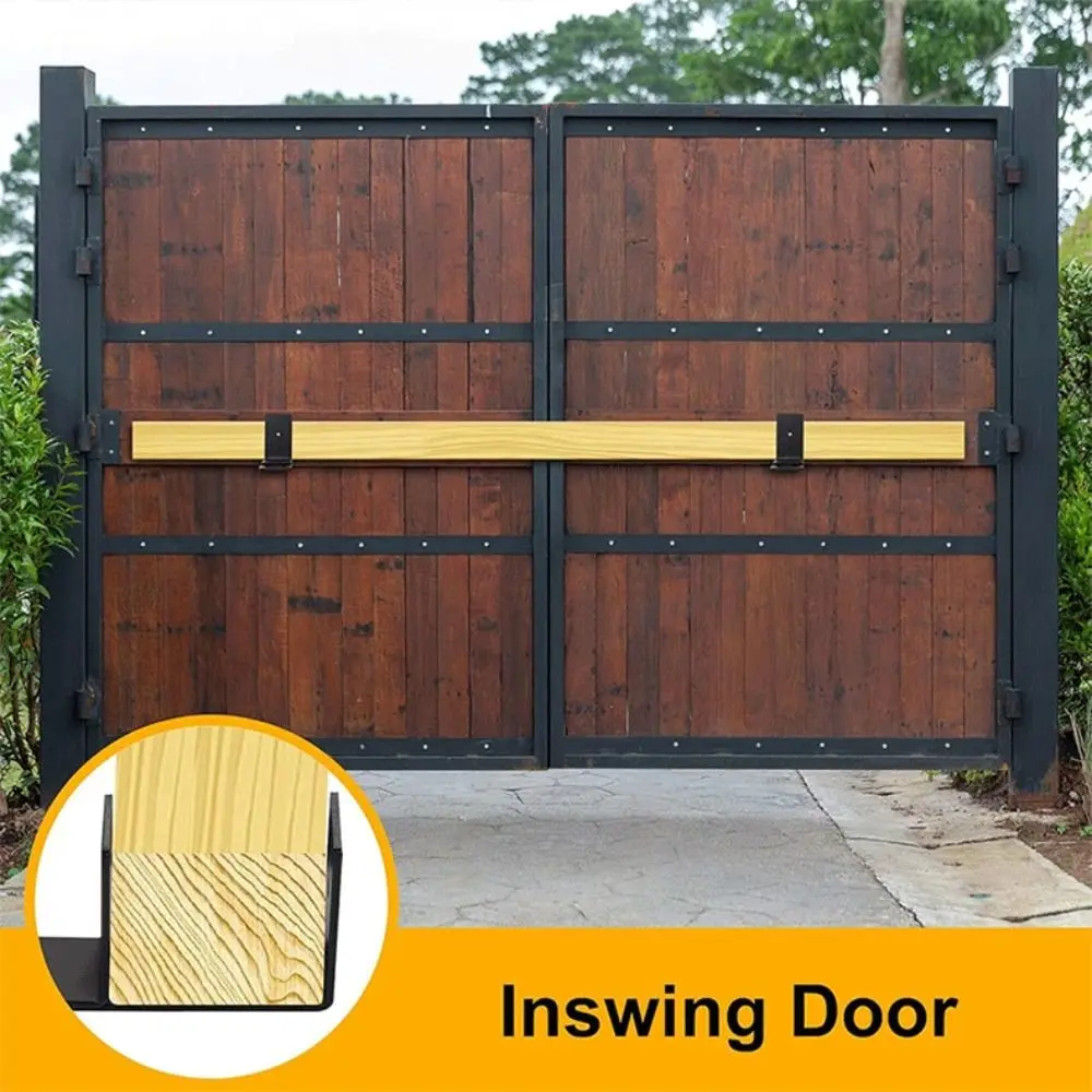 

Carbon Steel Drop Open Bar Holder U Shape Rust Resistant Door Security Bracket Reinforced Heavy Duty Door Support Warehouse