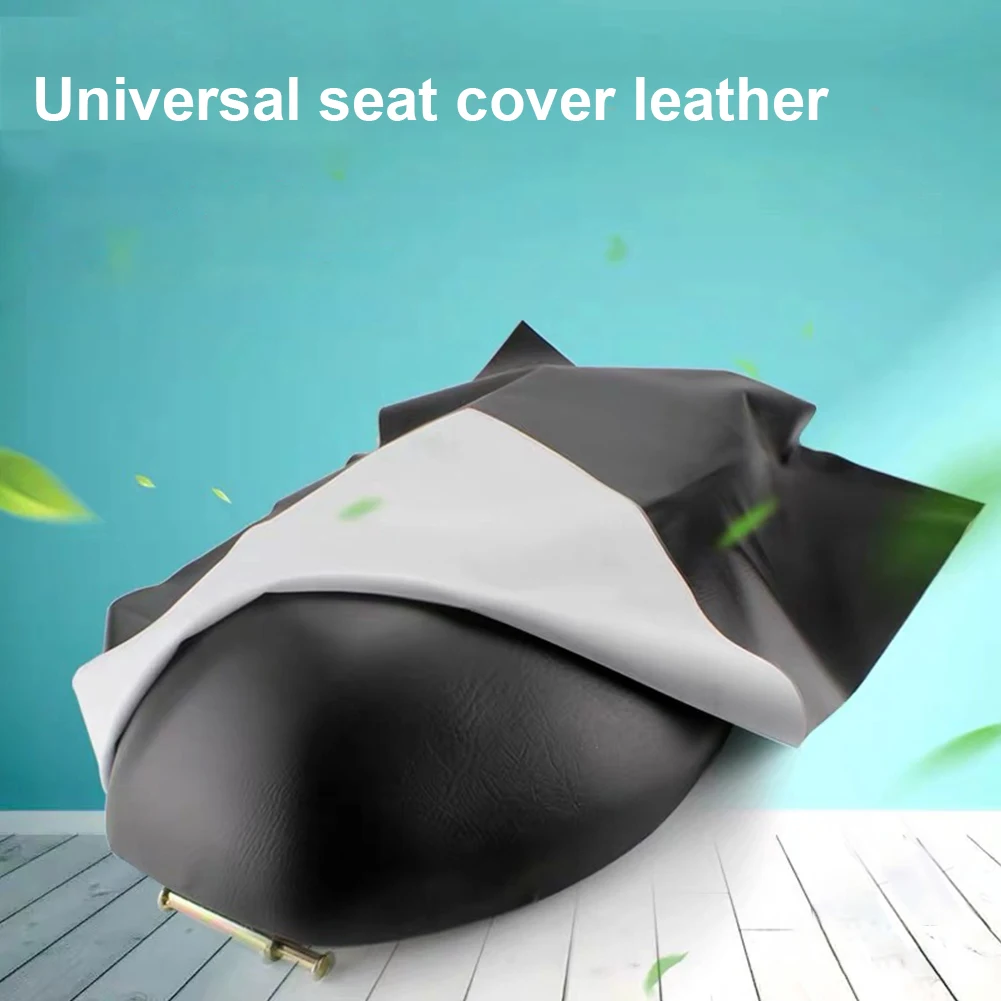 1PCS Universal Motorcycle Seat Cover Flexible DIY Seat Protector Cover Faux Leather Seat Cover Motorcycle Equipments Accessories