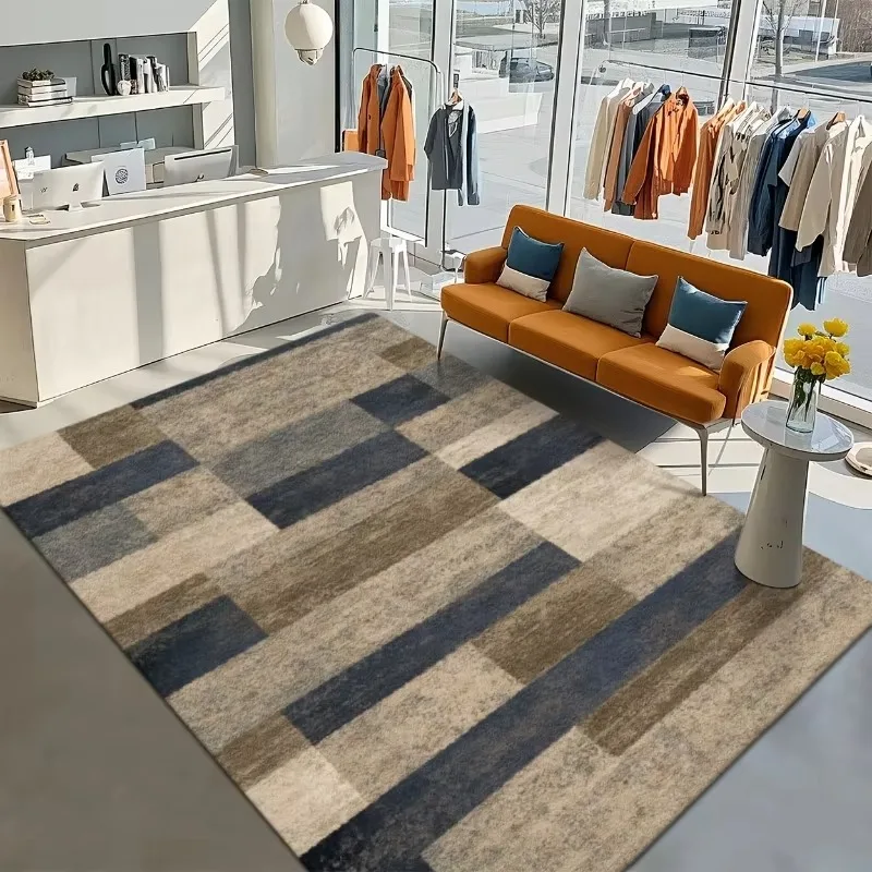 Dark Grey Geometric Mosaic Area Rug Stylish Floor Carpet for Patio Deck Balcony Indoor Outdoor Space for Christmas Holiday Party