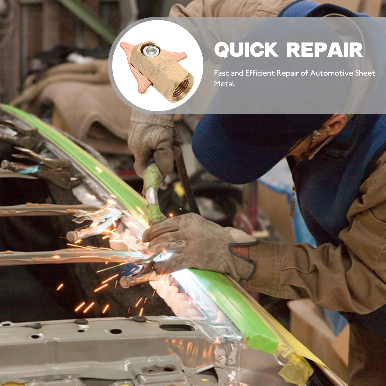 

Copper Electrode Sheet Metal Auto Removal Body Tool Body Repair Kit Dent Dent Removal Kit For Cars Repair Tool