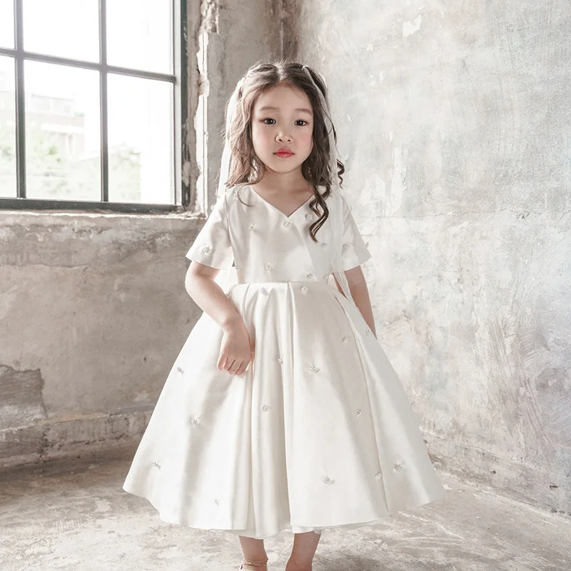 

2024 Summer Dress 1 Year Kids Tutu Toddler Birthday Bow Newborn Christening Princess Vestido Children Baptism Baby Girl Clothes