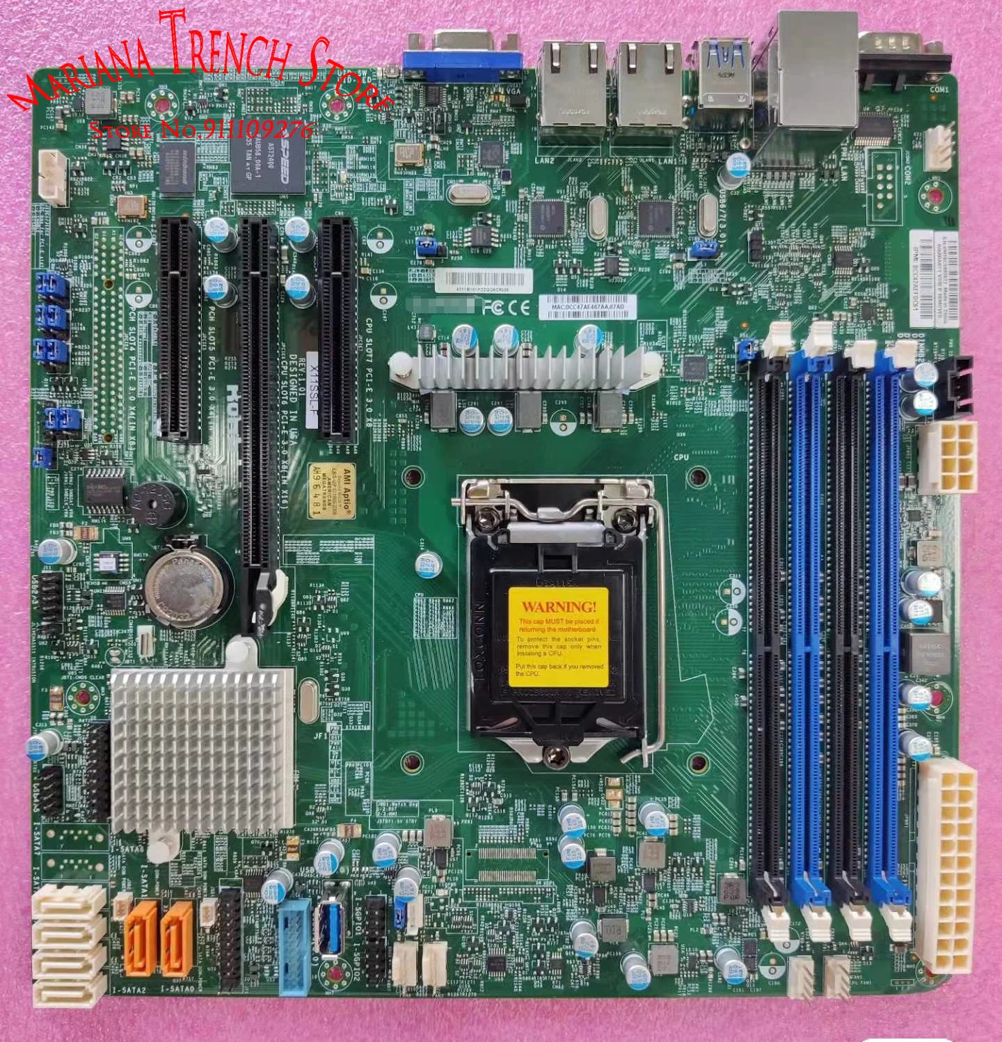 X11SSL-F for Supermicro MicroATX Motherboard LGA1151 E3-1200 v6/v5  7th/6th Gen. Core i3 Series DDR4 GbE LAN with i210-AT