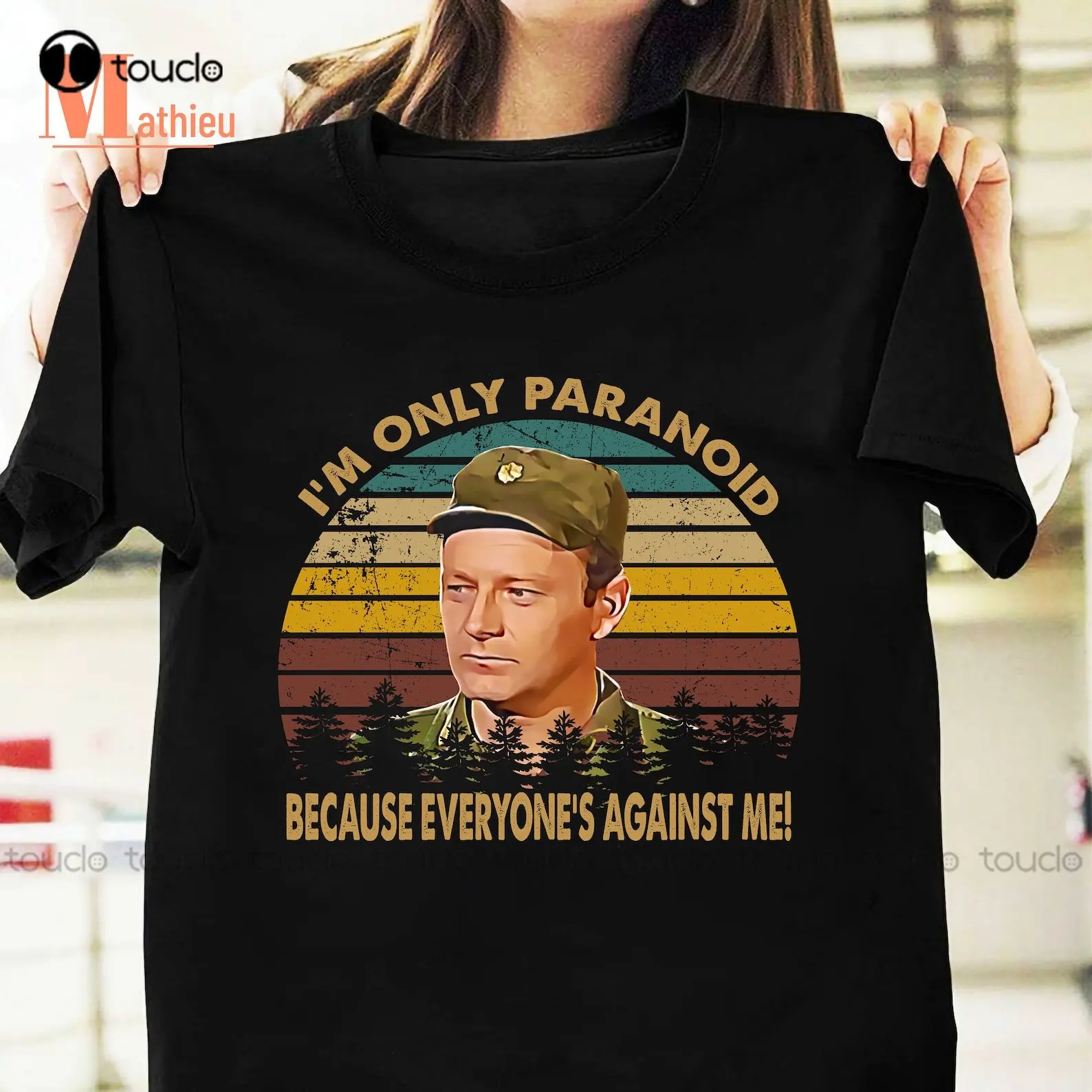 I Am Only Paranoid Because Everyone'S Against Me Vintage T-Shirt Mash Tv Series Shirt Larry Linville Shirt Frank Burns Tshirt