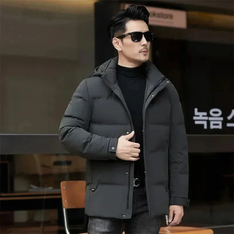 COZOK Down Jacket Men Designer Clothes Duck Padding Hooded s Removable Winter for New in Coats