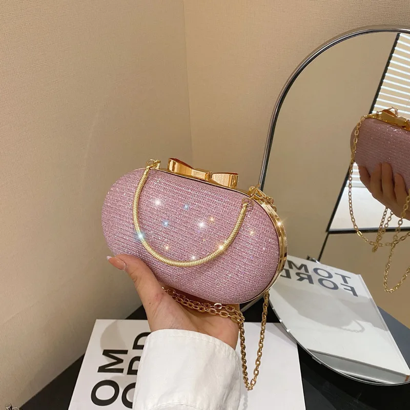 

2024 new high-end handbag women's handbag foreign trade sequin dinner bag niche new Chinese style single shoulder crossbody bag