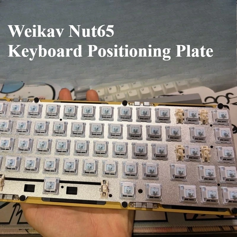 Weikav Nut65 Keyboard Positioning Plate PEI Stainless Brass Alu PC POM PP FR4 Positioning Board Customized Keyboard Accessories