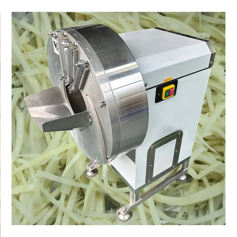 500kg Shredder Bamboo Shoot Cutter Carrot Slicer Ginger Shredding Carrot Julienne Cutting Machine