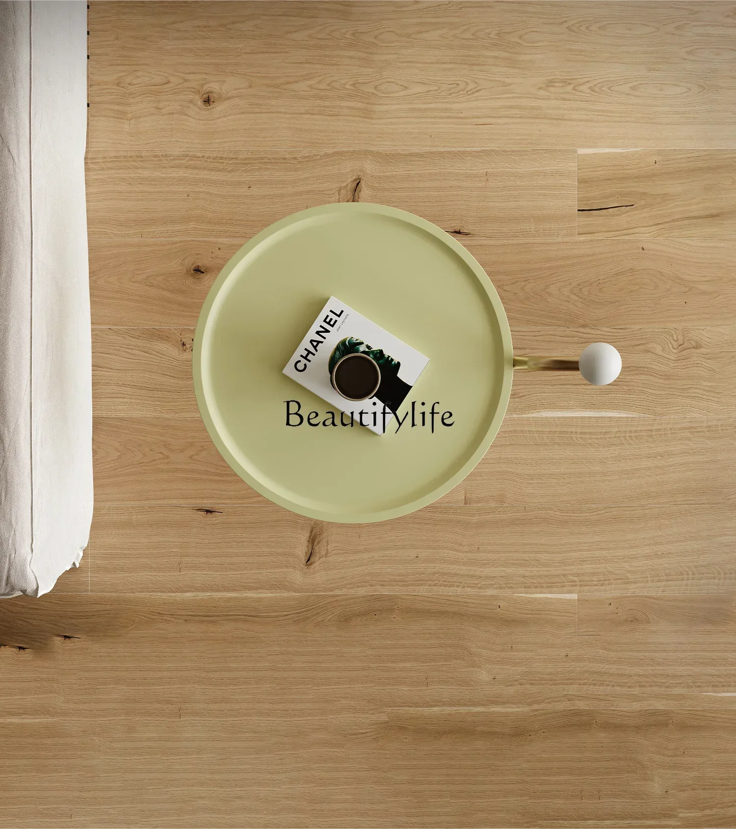 06 طاولة زاوية أريكة طلاء فلامنغو بسيطة إيطالية من الفولاذ المقاوم للصدأ مستديرة إبداعية #4