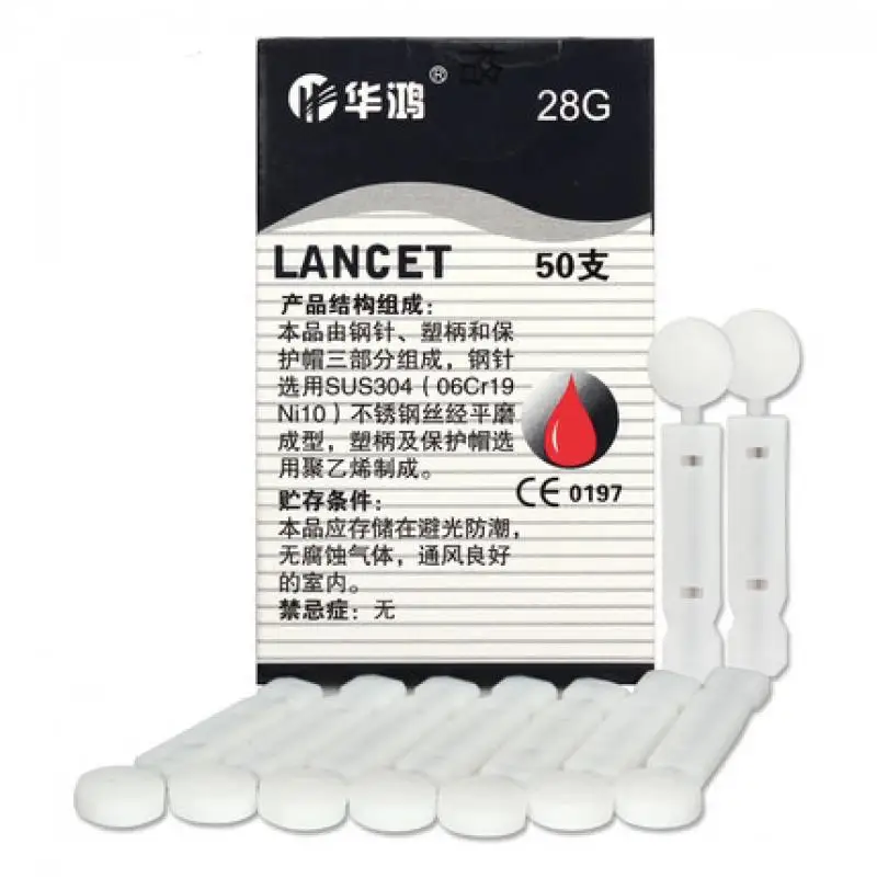 Flat Blood Lancet Needle Softclix 50's Suitable for Accu chek Performa/Guide/Active/Instant - Replacement for Accu-chek Softclix