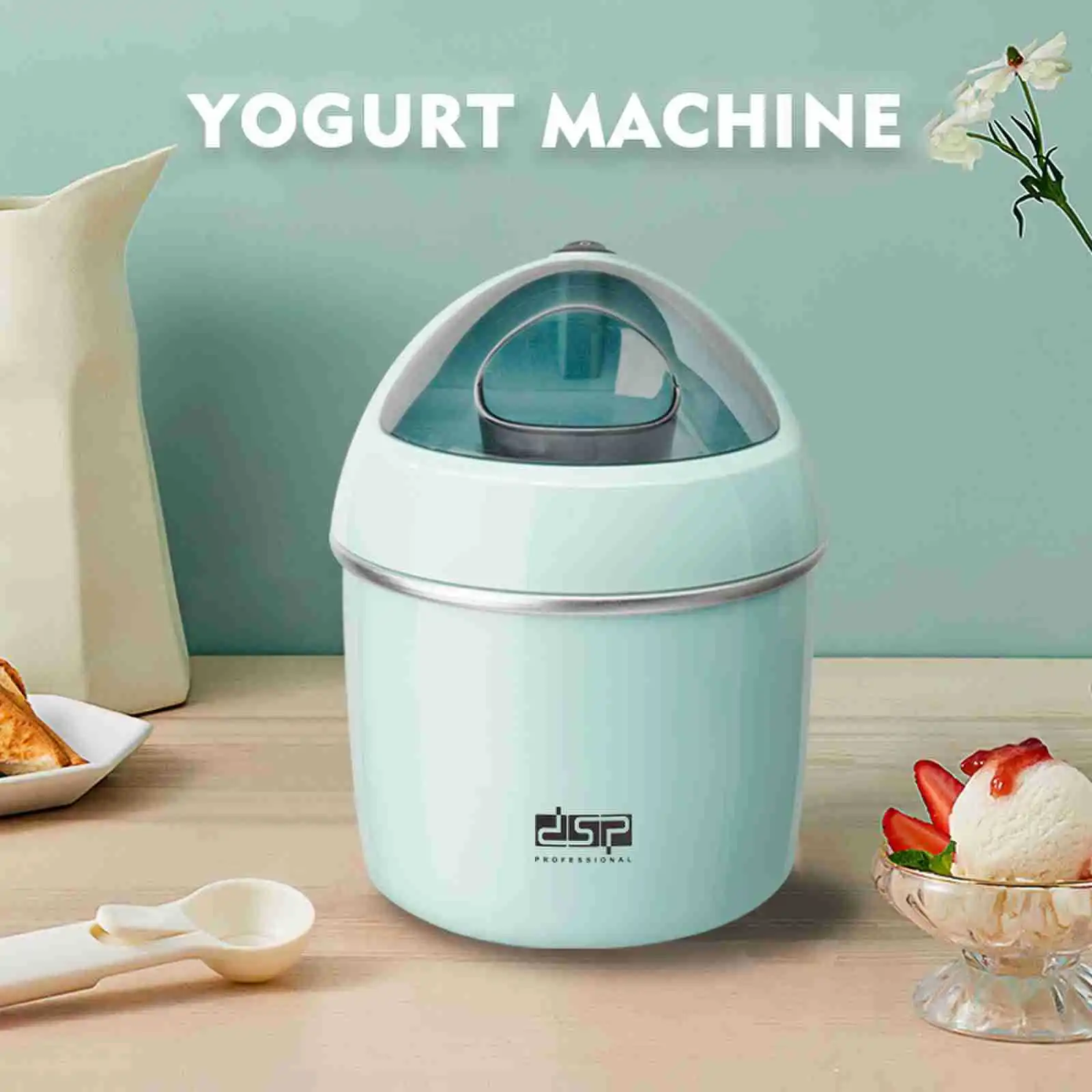 800ml Ice Cream Machine Frozen Yogurt and Sorbet Machine Mini Home Multi-function Homemade Electric Ice Cream Machine