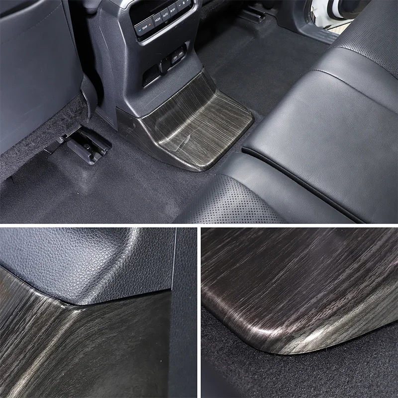 For Toyota Land Cruiser 250 Prado LC250 24-25 ABS Carbon Fiber Rear Air Outlet Cross The Bridge Decorative Panel Car Accessories