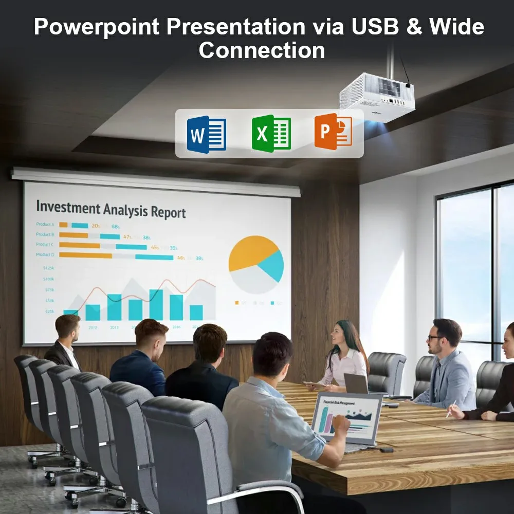 ThundeaL 2K 4K Full HD 1080P Projektor TDA7W 32G Android WiFi Heimkino TDA7 Beam-Projektor für Outdoor-Meetings 3D-Video-Filmprojektion – Detail 28