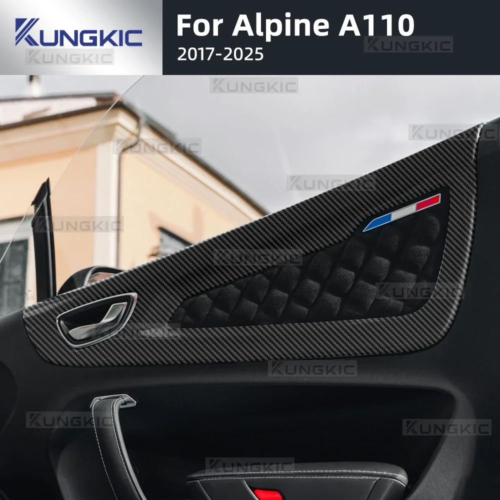 Car Door Panel Protection Interior Film For Alpine A110 2017 2018 2019 2020 2021 2022 2023-2025 TPU Sticker Anti-scratch 2pcs