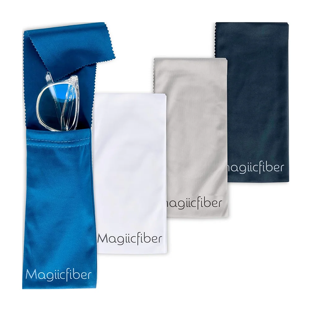 

Тканевый мешок для чистки очков MagiicFiber (4 шт., мягкий), можно использовать для чистки очков, мягкий футляр для очков, сумка для солнцезащитных очков