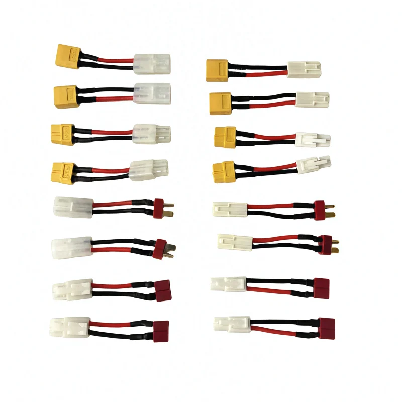 

1pcs/1 paired T/XT60 male/female to small/large Tagomiya 16awg adapter line length 5CM