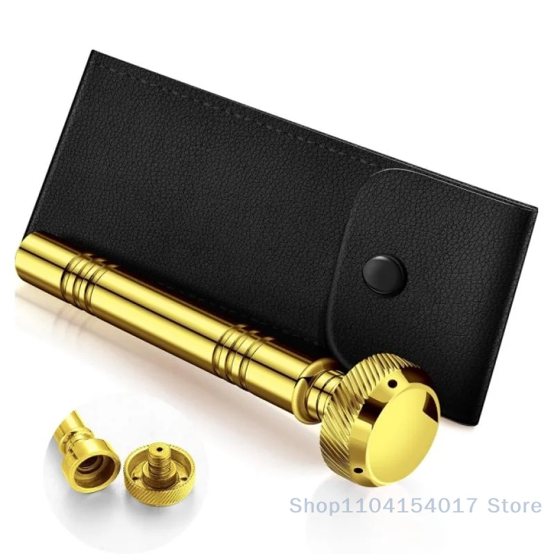 

Portable Pocket Holy Water Sprinkler With Leather Case Religious Aspergillum For Religious Tradition Church Home Altars Supplies