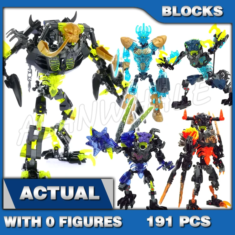 

5 типов Bionicle Umarak the Destroyer Elemental Beast Mask Ancient Creature 614 Строительные блоки, игрушки, совместимые с моделью