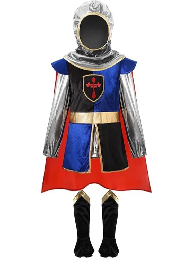 

Ancient Roman Gladiator Cosplay Armored Warrior Princess Knights Costume Halloween Kid Knight Warrior