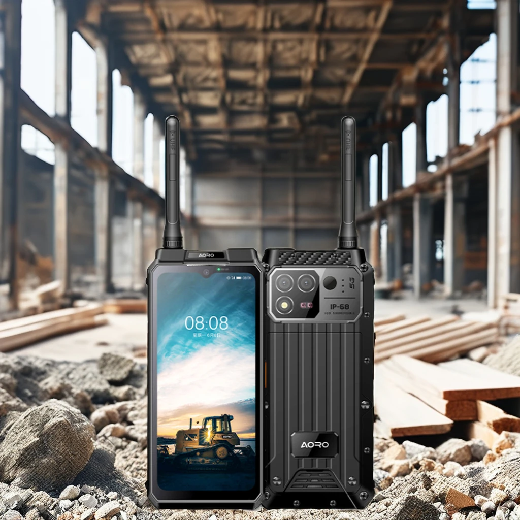 

Aoro M8 5G Network GSM DMR Walkie Talkie Atex Mobile Phones With GPS PTT Key Google Pixel Mobile Phone Two Way Radio
