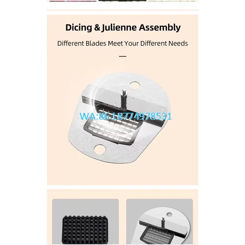 Wmwmnu 5 in 1 Automatic Multifunctional Portable Fruit Vegetable Shape Cutter Commercial Shredder Chopper for Home