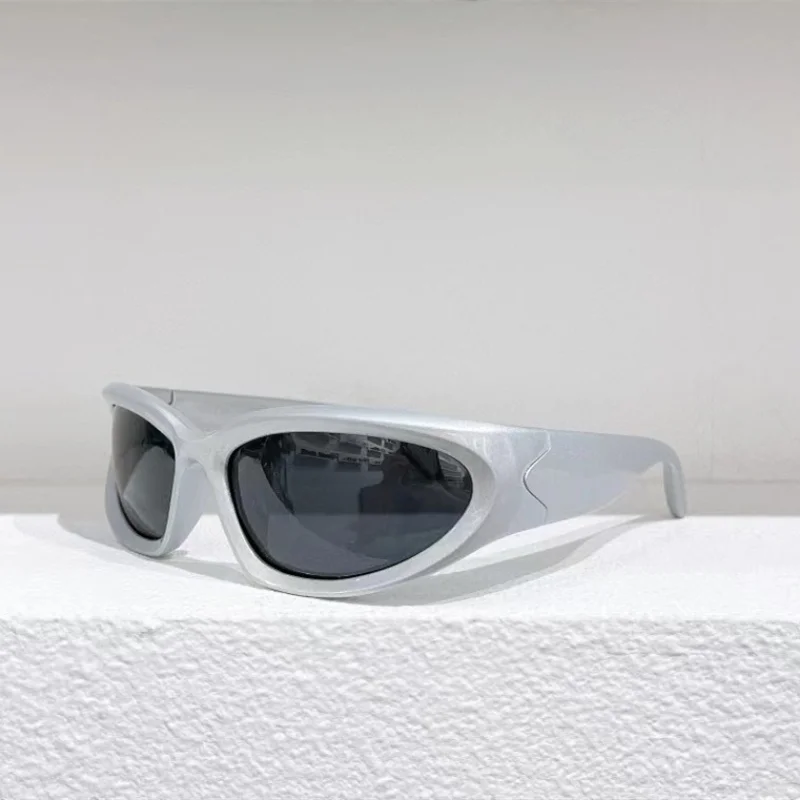 Luxury Y2K Sports Punk Sunglasses Women Anti-UV Goggle Men Luxury Brand Sun Glasses UV400 Mirror Fashion Eyewear view 6