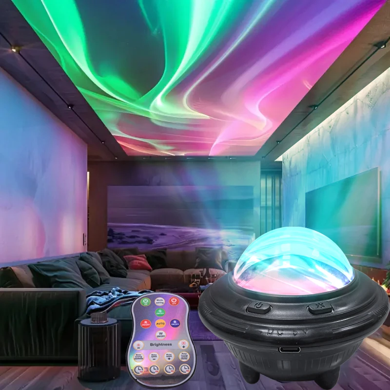 Starlight Projector Night Light Aurora Colorful Light Home Bedroom Decoration Starlight Christmas Light Children\'s Gift USB line