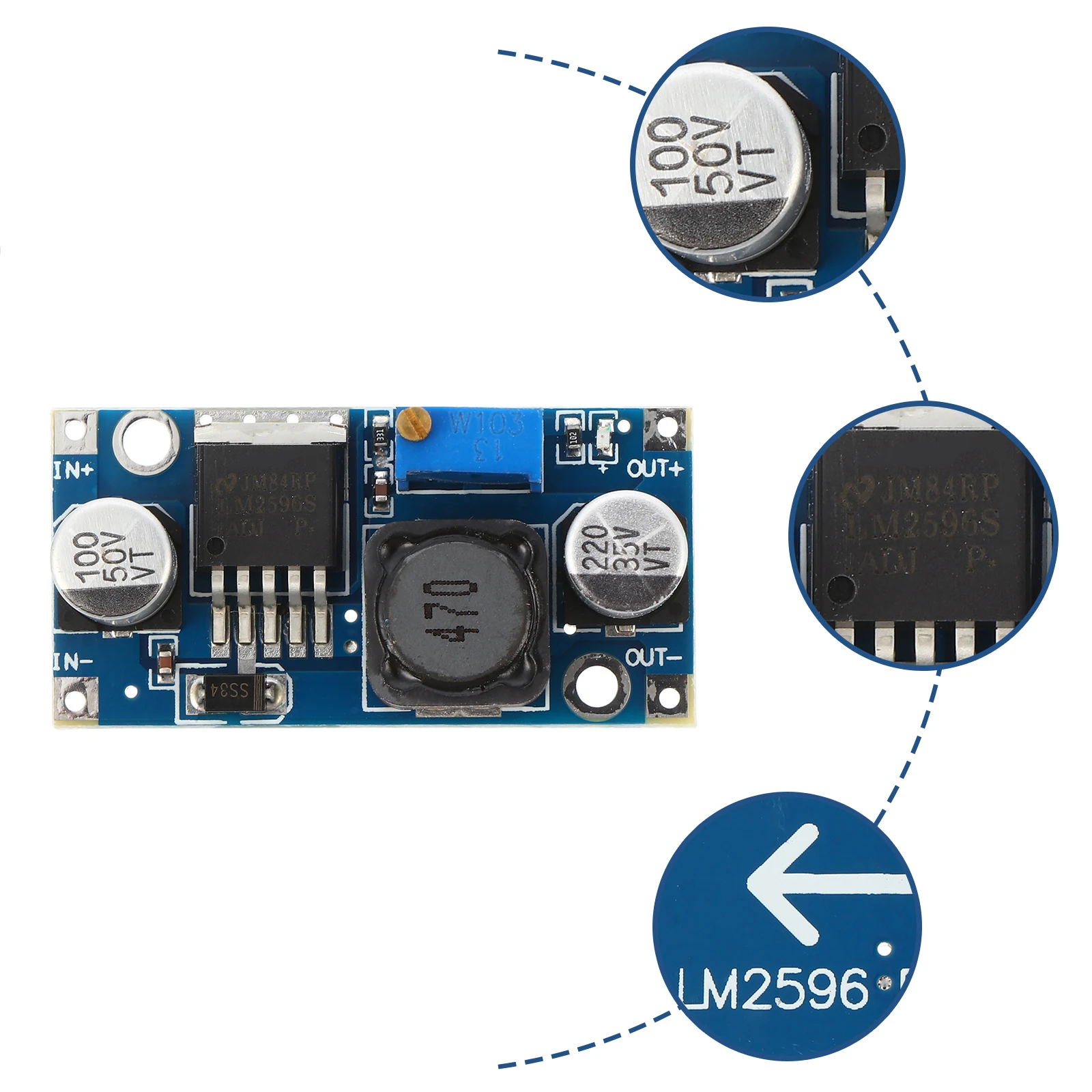 

10 pcs Buck Converter Step-Down Power Module Adjustable Voltage Regulator For Diy Mobile Power Supply Camera Vehicle Equipment