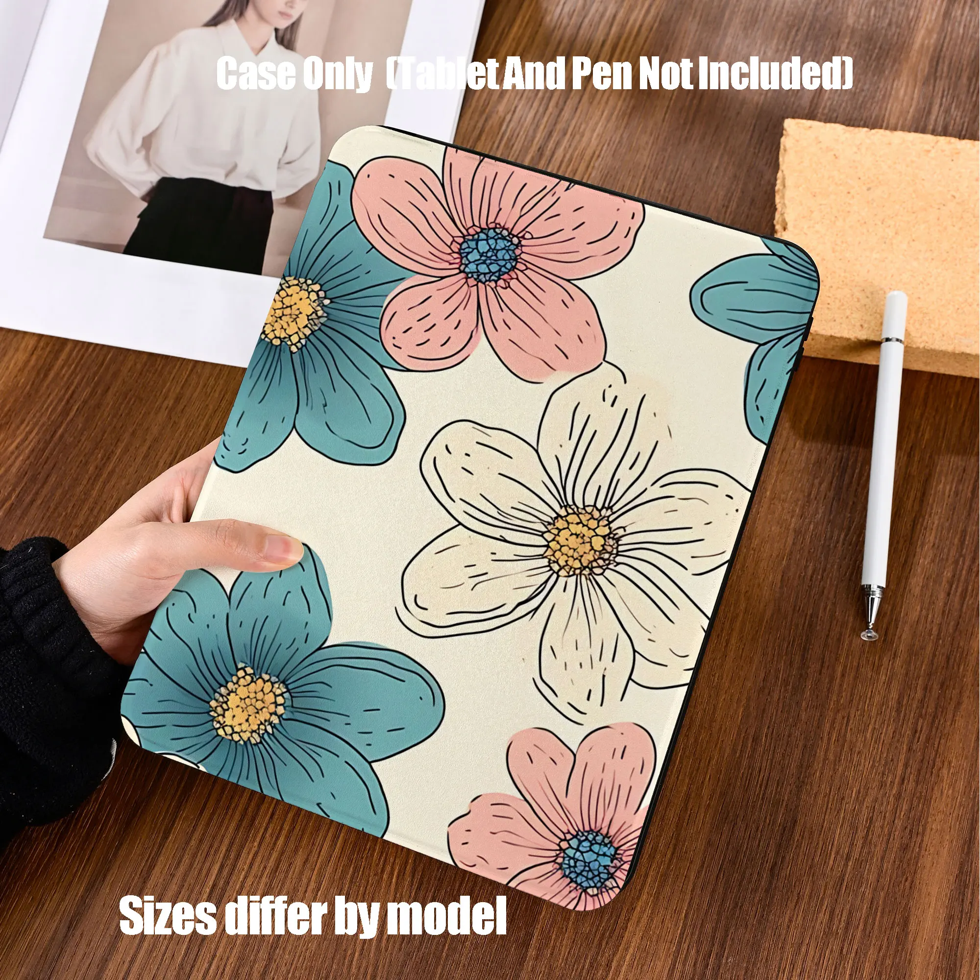 Shockproof TPU Tablet Protective Case with Pencil Holder Auto Sleep Wake for Apple /Samsung/Xiaomi/Redmi/Huawei/Honor