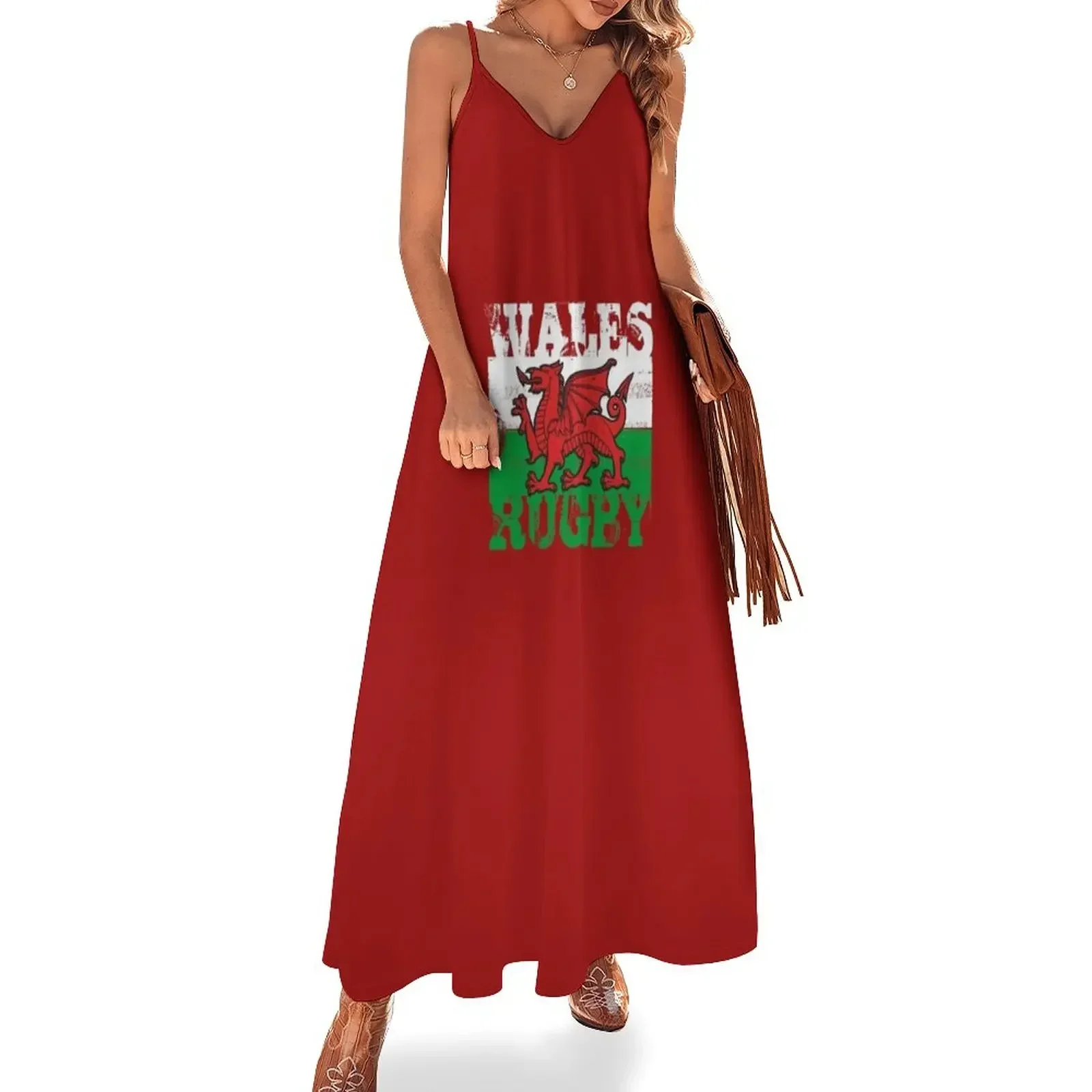 

Wales Rugby Flying Dragon Flag Sleeveless Dress prom dresses women's summer clothing 2024 Dress